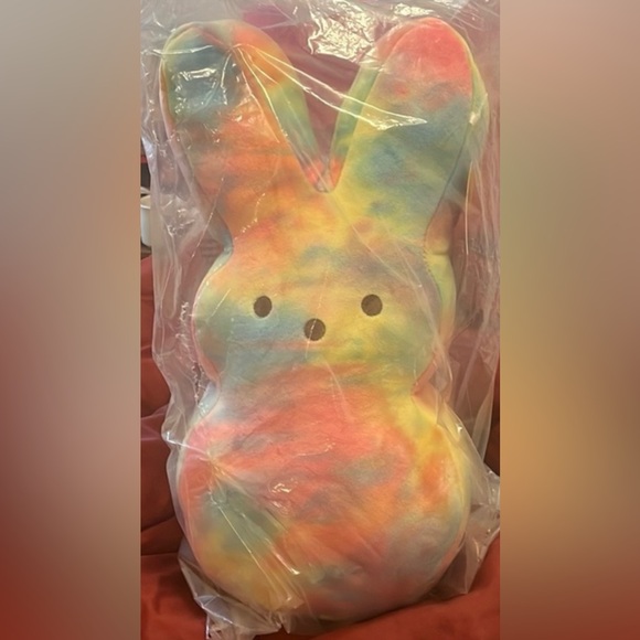 NWT Colorful Tie-Dye PEEP Bunny Plush - Picture 5 of 5